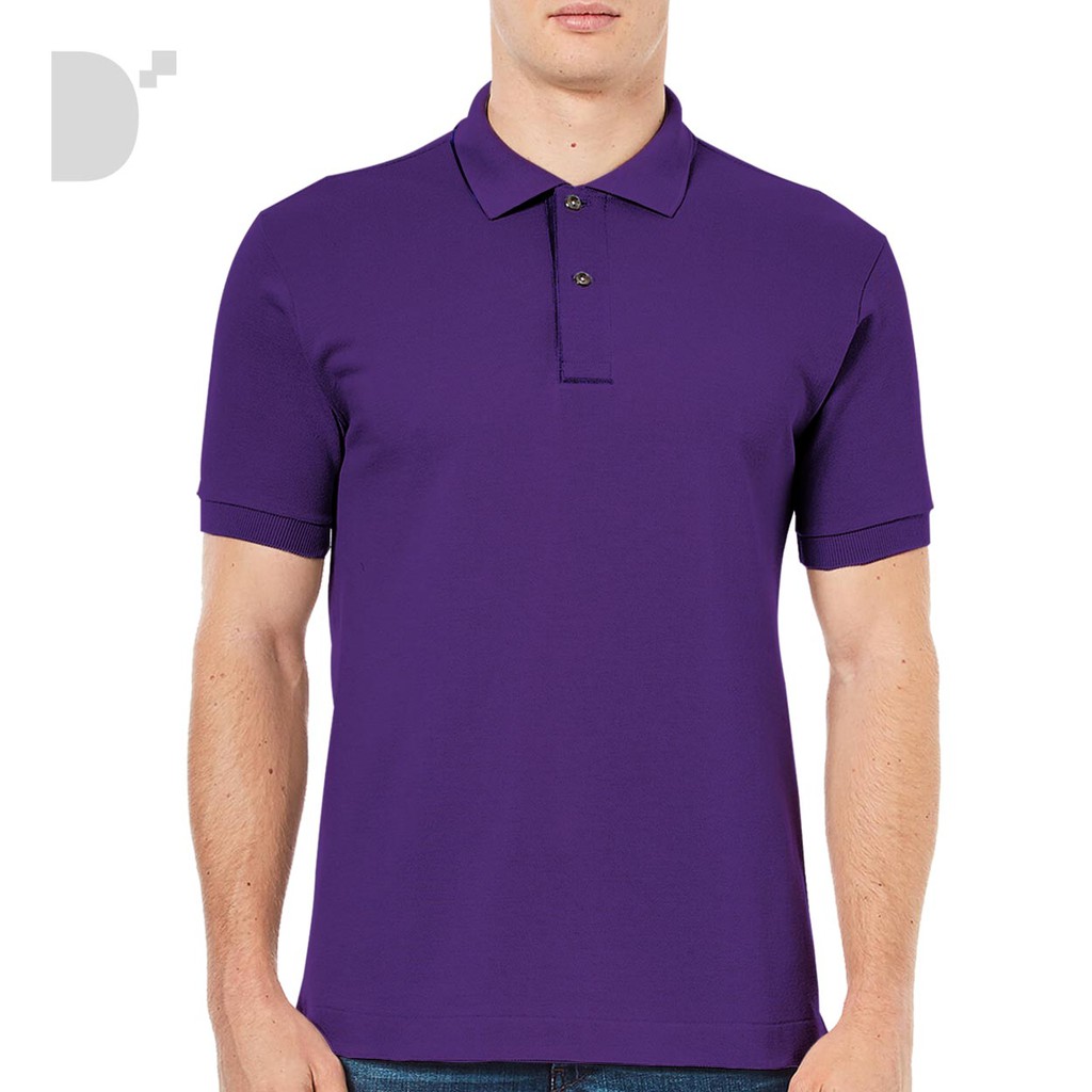 violet polo shirt