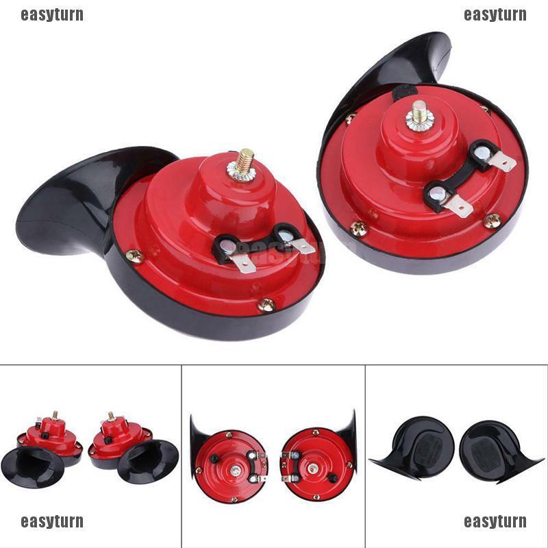 12V New Loud Low Tone Car Boat Siren Horn twin Terminal 110db For Mini