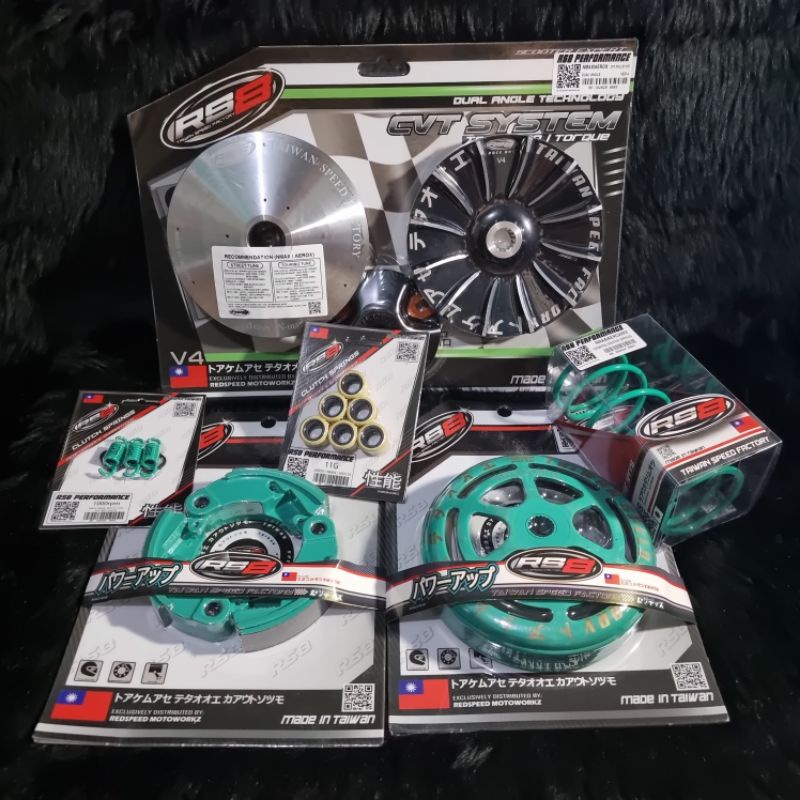 RS8 Pulley V4 CVT Package Set No. 1 (Aerox/Nmax V1 V2) Shopee Philippines