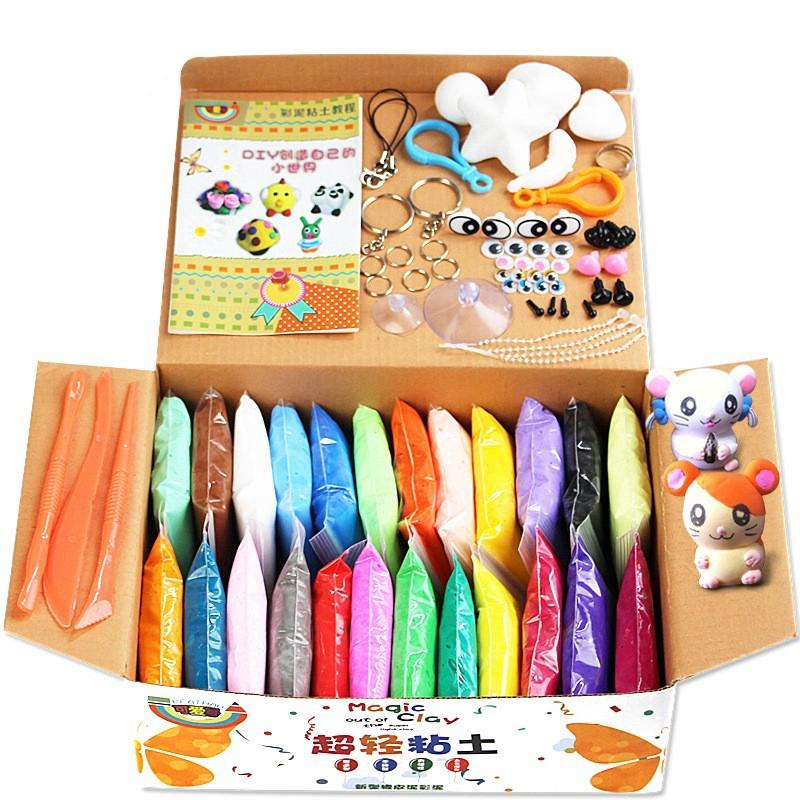 Modelling Clay Airdry Clay (Soft) pack of 24pcs colors | Shopee Philippines