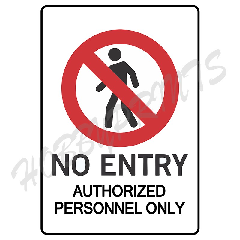 Signages No Entry Sign Boards Laminated Signage | Shopee Philippines