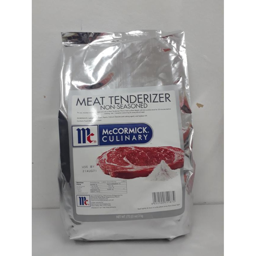 McCormick Meat Tenderizer Nonseasoned 2kg Shopee Philippines