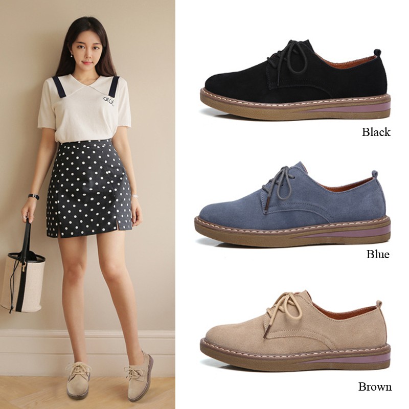 Women Flat Casual Oxford Shoes | Shopee 
