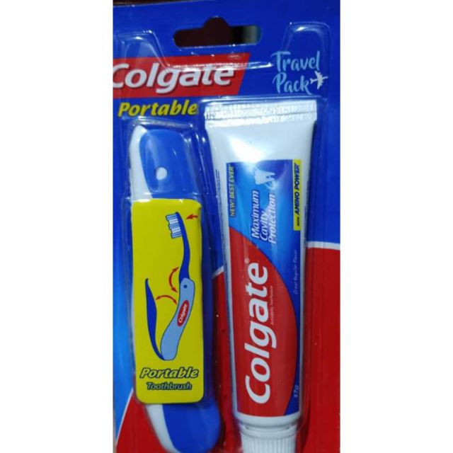 portable toothbrush with toothpaste