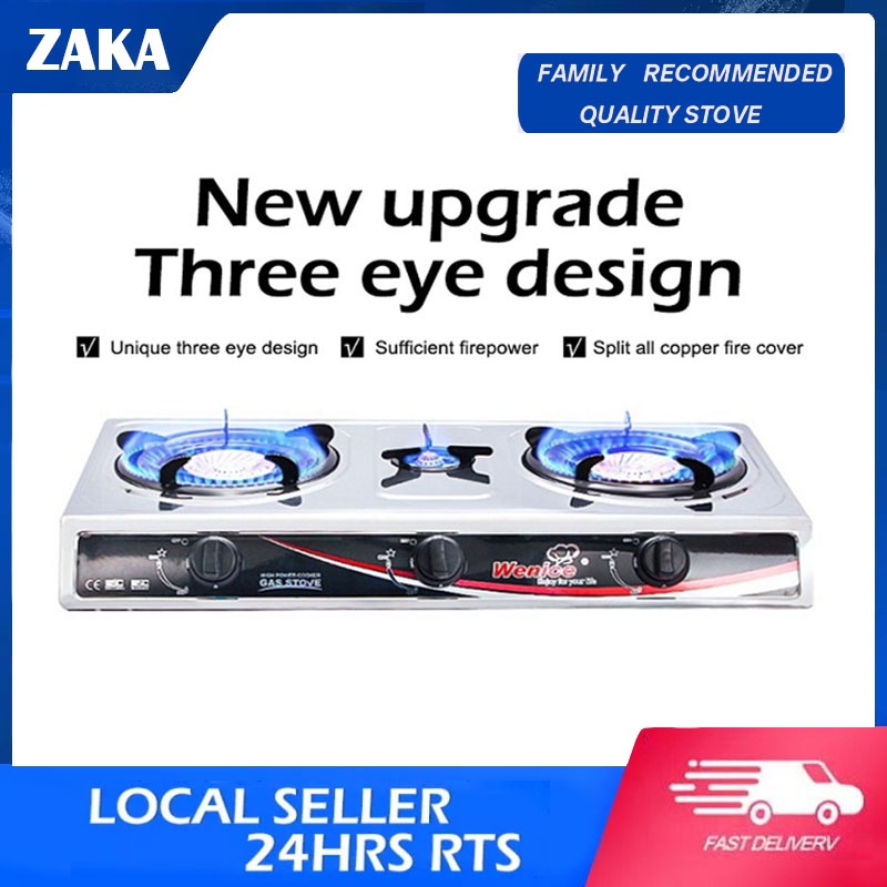 Gas Stove Dual Stove Home Burner Gas Stove Stainless 4000KW Firepower