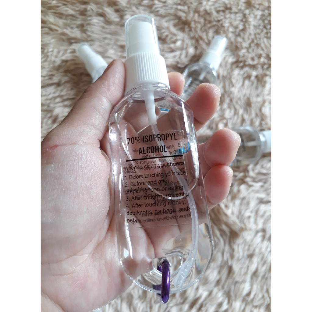 Alcohol Spray Bottle Keychain 50 mL (w/ alcohol) Shopee Philippines