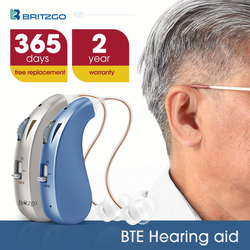 BRITZGO Hearing Aid Digital Noise Reduce Sound Hearing Aid Fit Any Ear