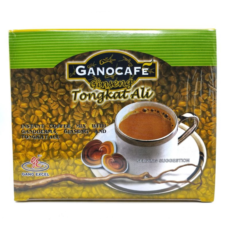 Gano Cafe Ginseng Tongkat Ali Coffee (1 box/15 sachets) Shopee