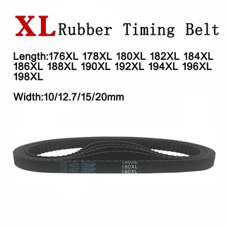 XL 120/122/124/126/128 XL Black Synchronous Timing Belt 5.08mm Pitch 10mm Width 