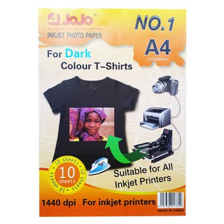 Fellibay Transfer Paper for T-Shirt Printing A4 Heat Transfer Paper Sheets for Dark/Light Fabric 10 Pcs 