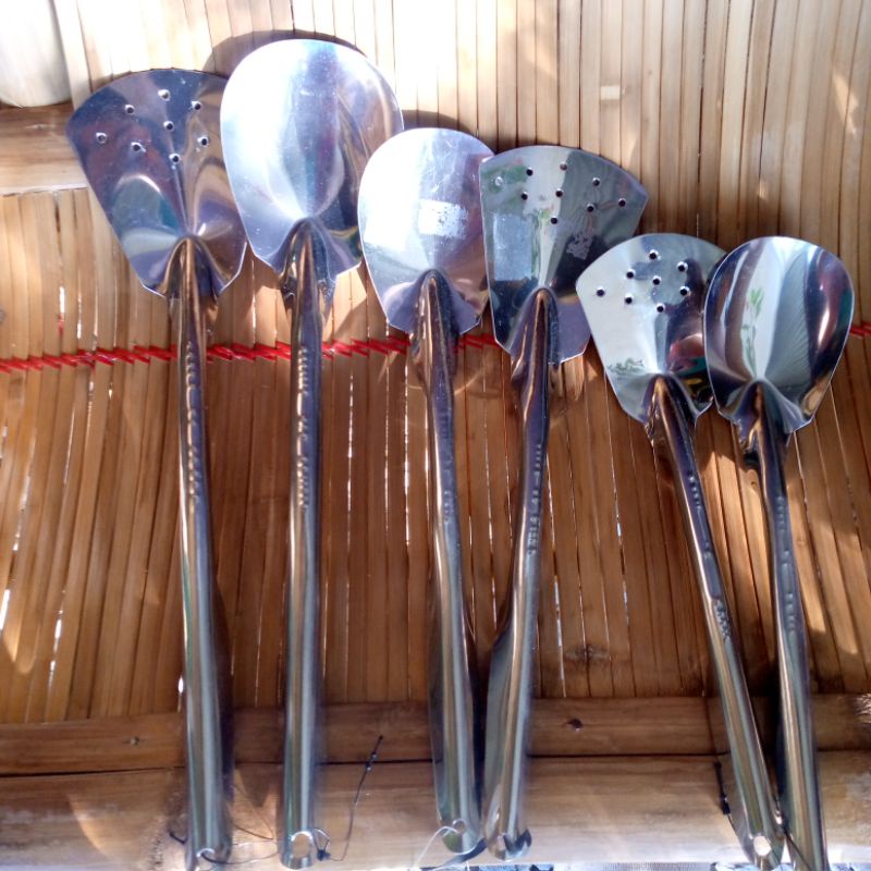 Stainless steel sandok and sianse (1set) | Shopee Philippines
