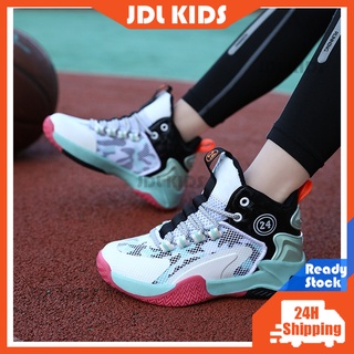 [JDL]basketball shoes for kids/running shoes for boy girl/school shoes/high cut shoes/mesh breathabl #1