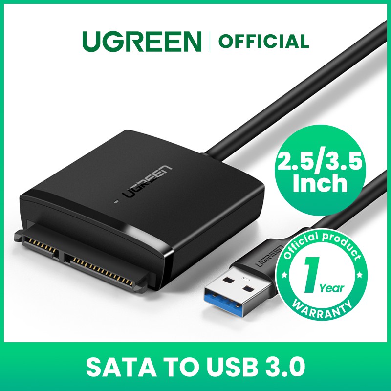 Ugreen Sata Usb Adapter Usb 3 0 2 0 To Sata 3 Cable Converter Cabo For 2 5 3 5 Hdd Ssd Hard Disk Drive Sata To Usb Adapter Shopee Philippines