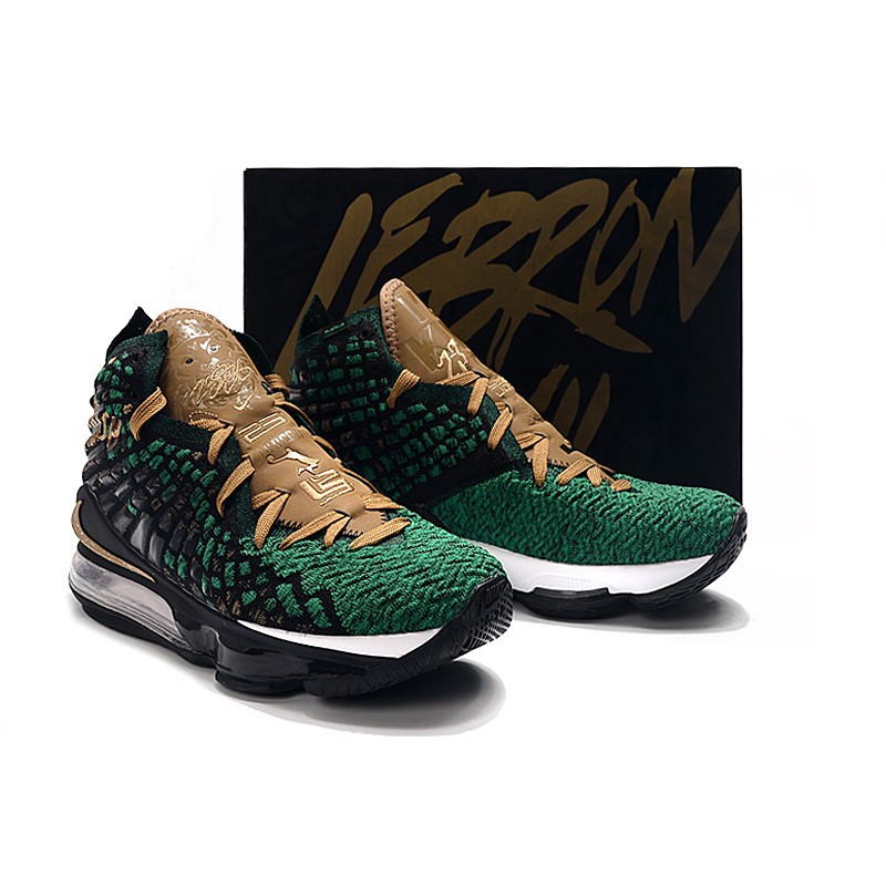 green and gold basketball shoes
