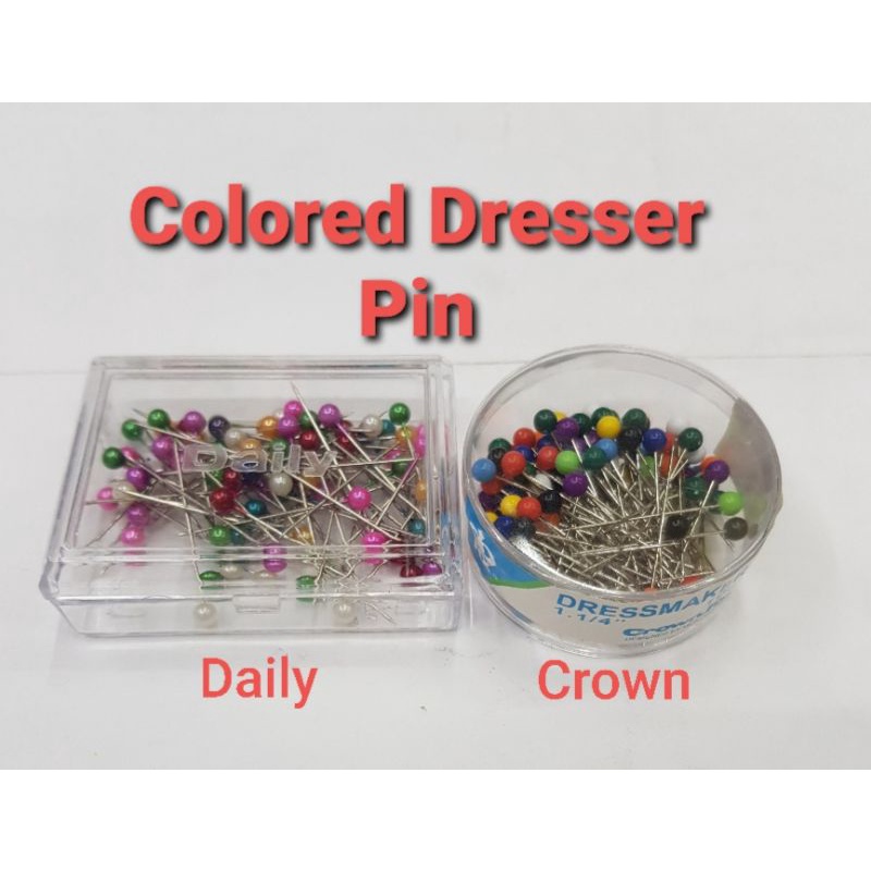 Dressmaker Pin Colored / Dresser Pin / Colorful Head Pin / Aspili may