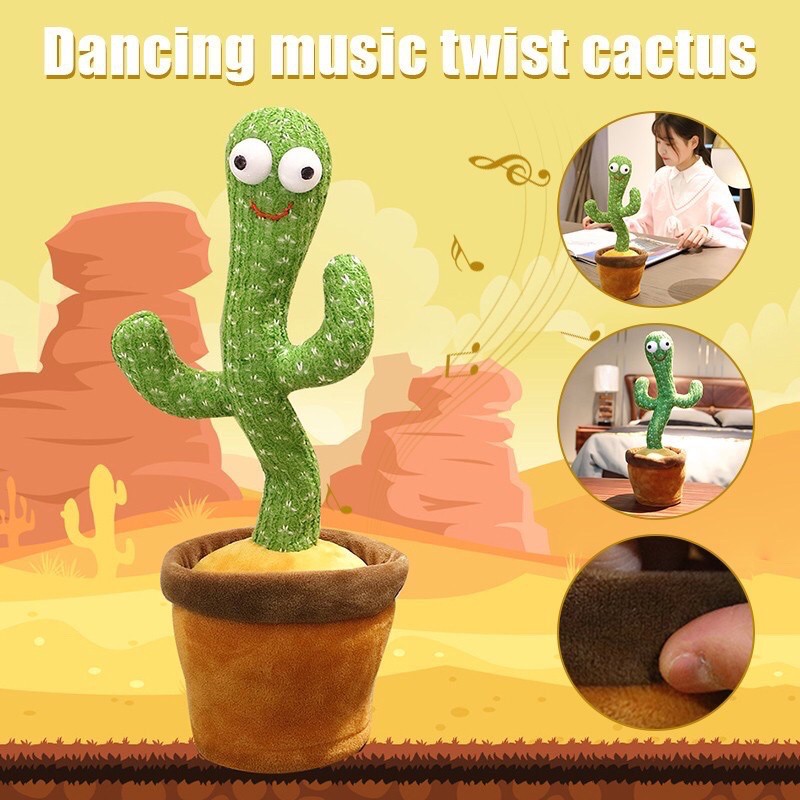ONHAND Tiktok Dancing Cactus Toy Plush 