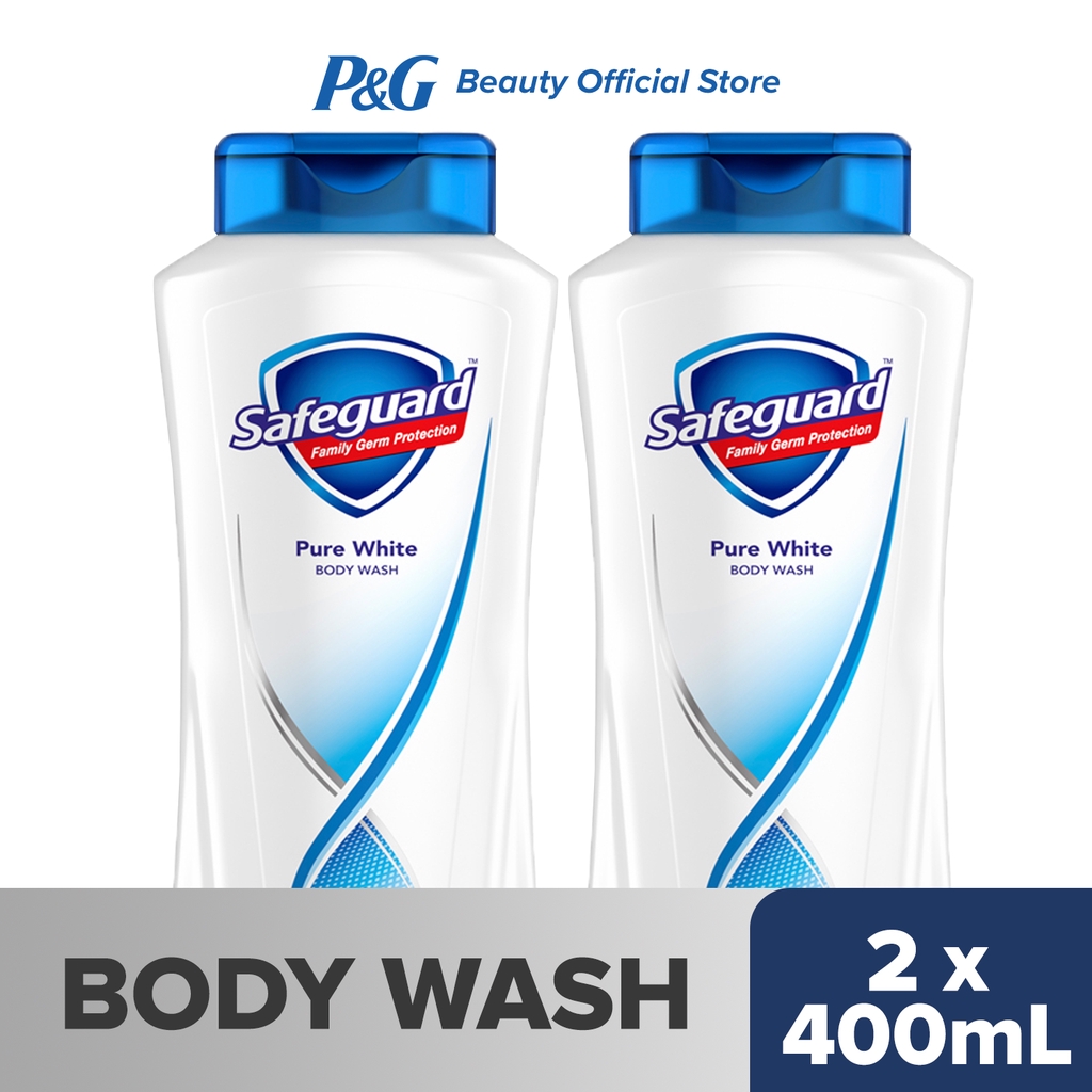 Safeguard Pure White Body Wash (400mL) Duo Shopee Philippines