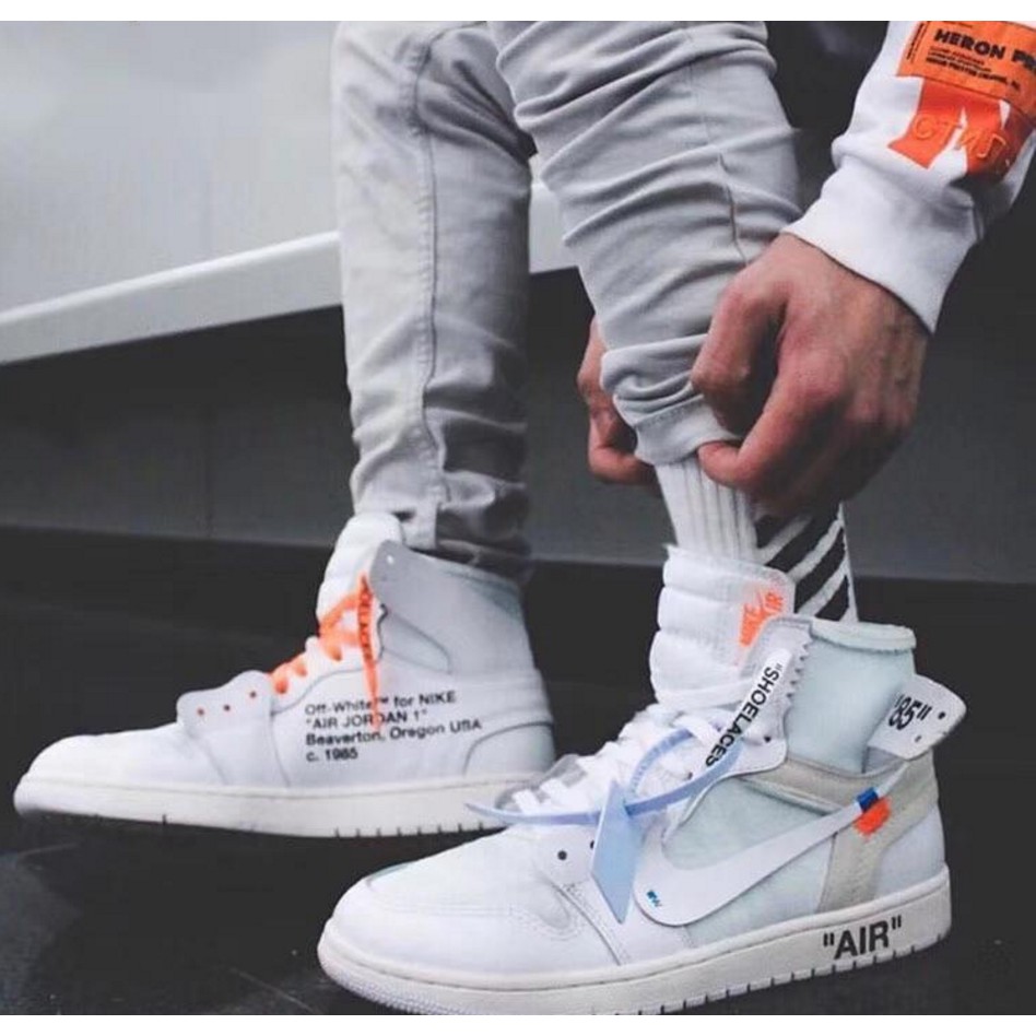 air jordan 1 off white branco