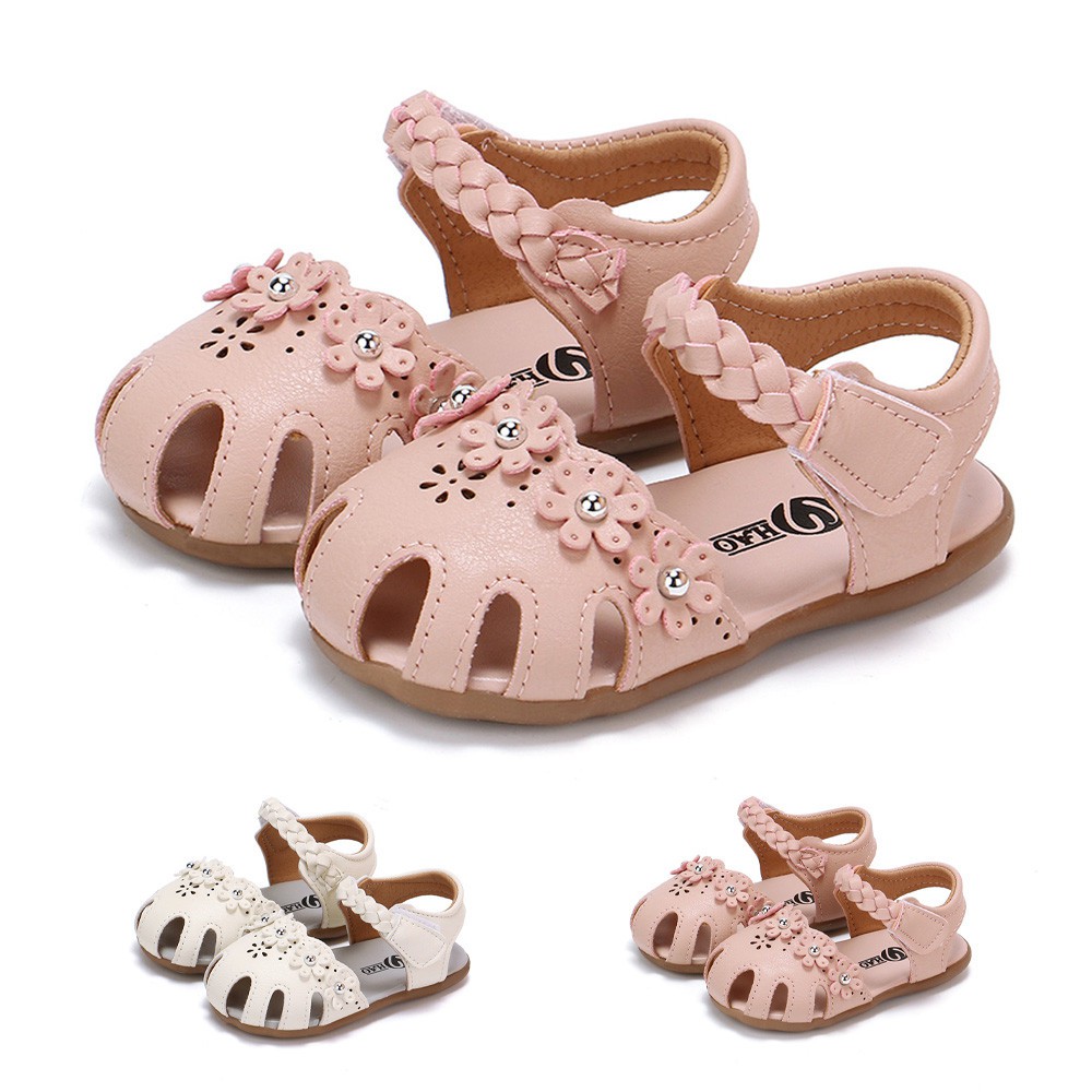 tan baby girl sandals