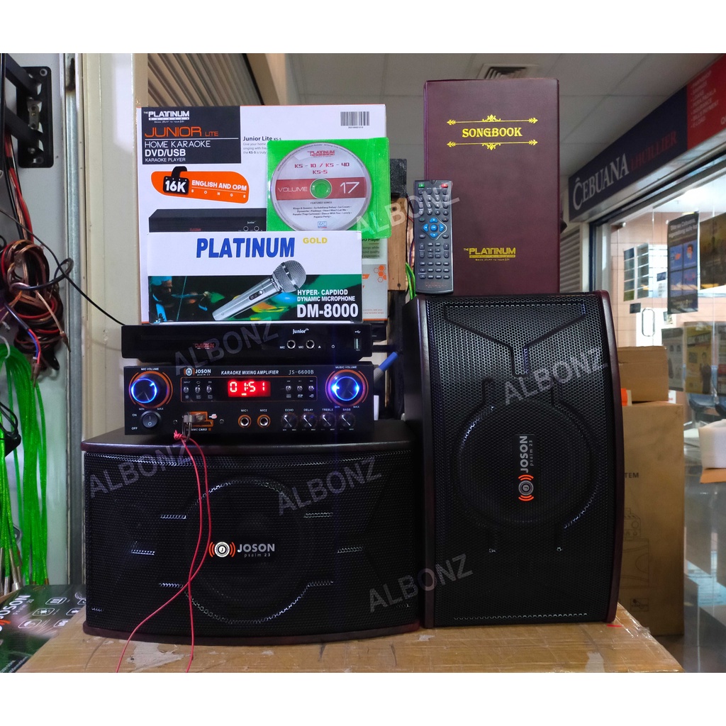 Home Karaoke Videoke Set Platinum Junior Lite + Joson JS6600B Karaoke
