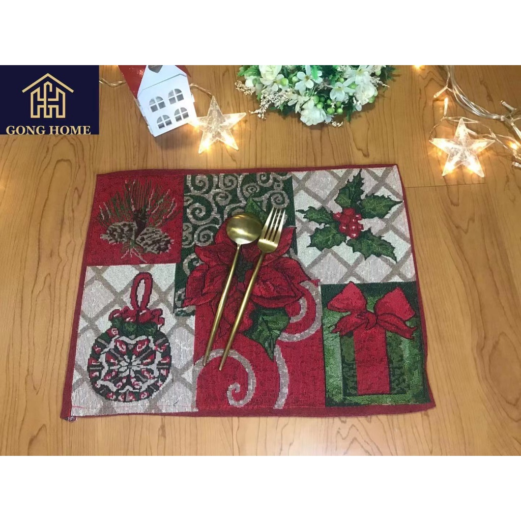 Christmas theme placemat Holiday decorationsize 30*45cmTable runner