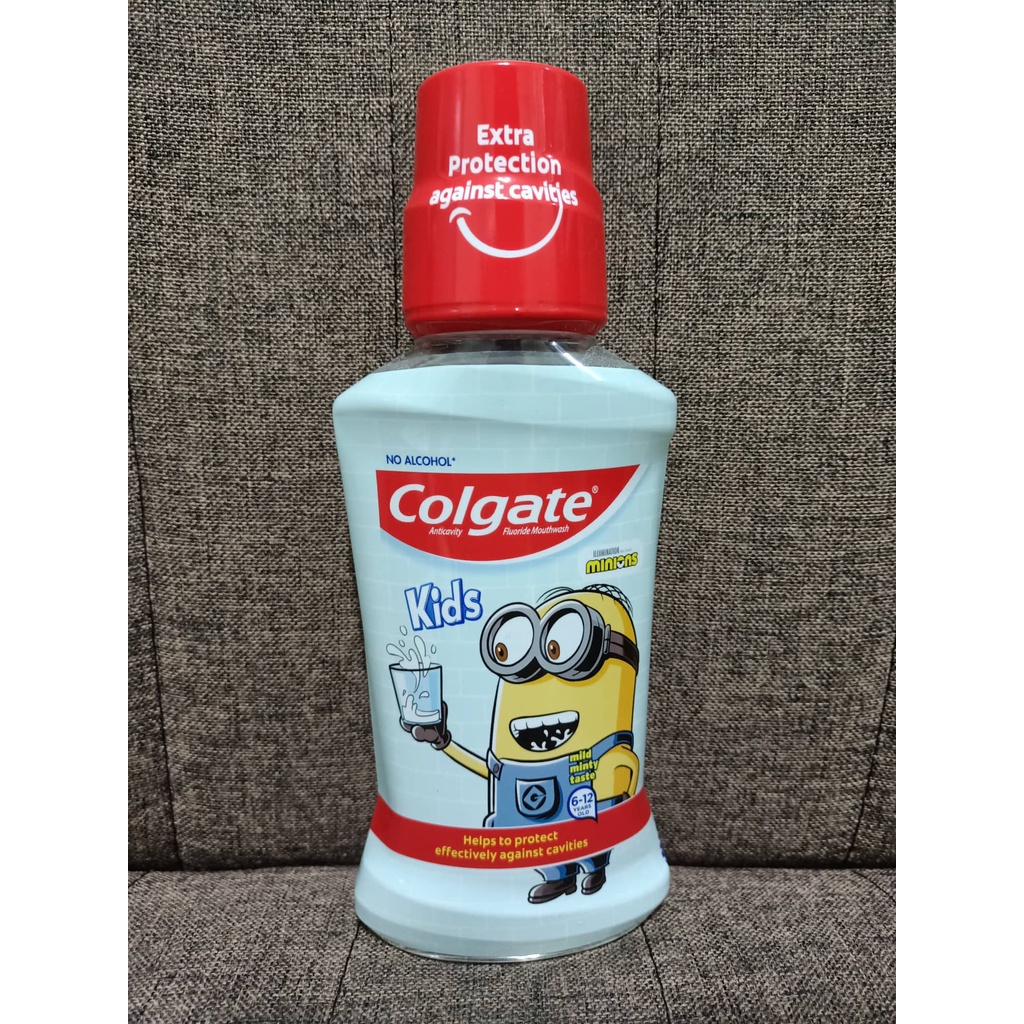 Colgate Kids Minions Mouthwash No Alcohol 100 Authentic Product 250mL