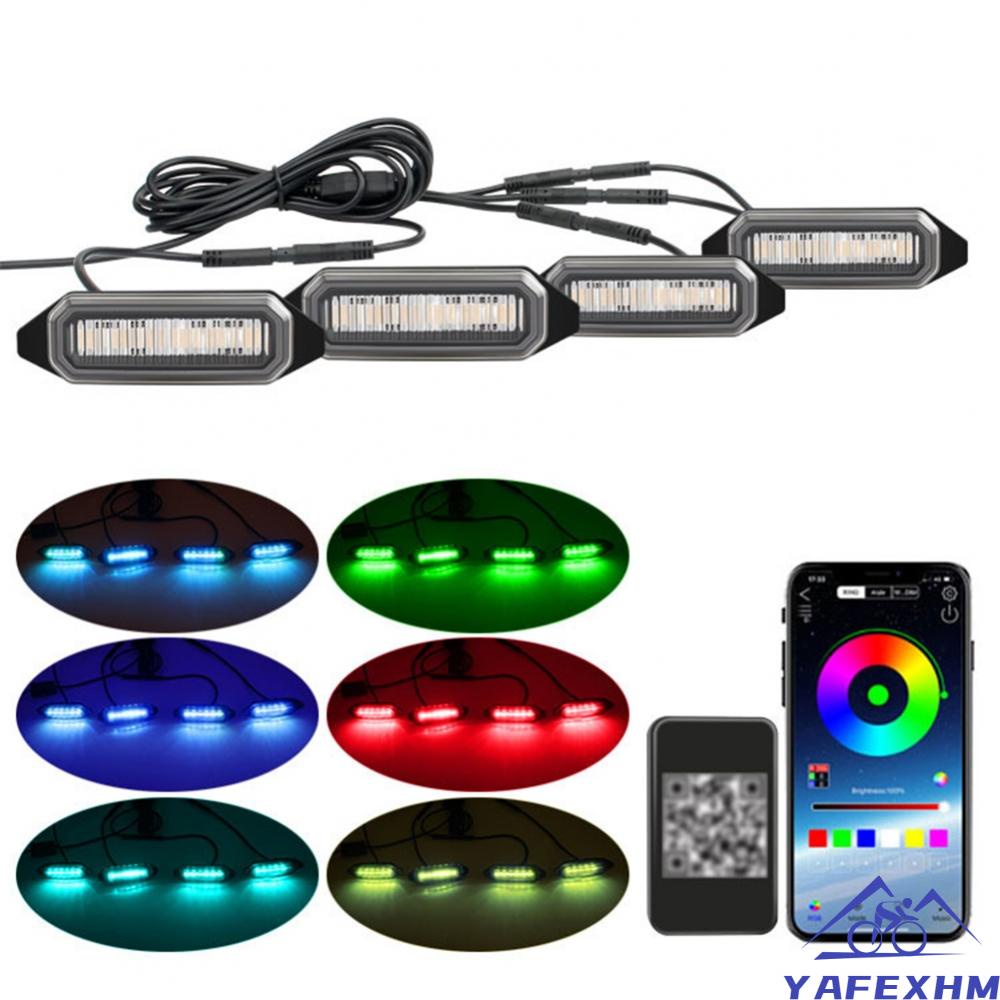 MOTORLANDRunning Lights ABS Front Grille Light Grill Trim Grille LED