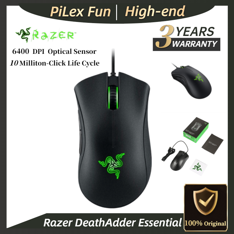 Original Razer Deathadder Essential Wired Gaming Mouse