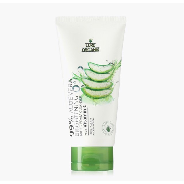 aloe vera brightening micro foam cleanser