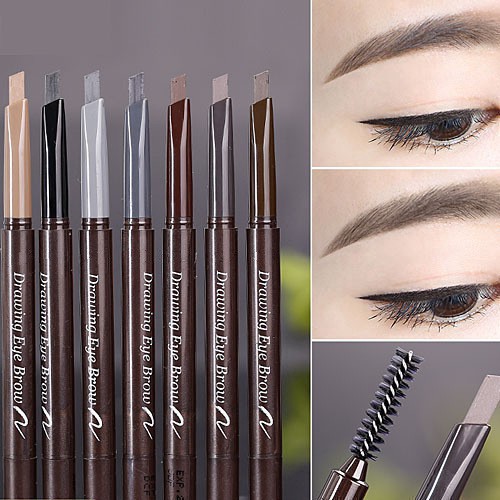 Etude House Drawing Eyebrow Pencil With Brush Waterproof Rotating Automatic Triangle Eyebrow Pencil Shopee Philippines