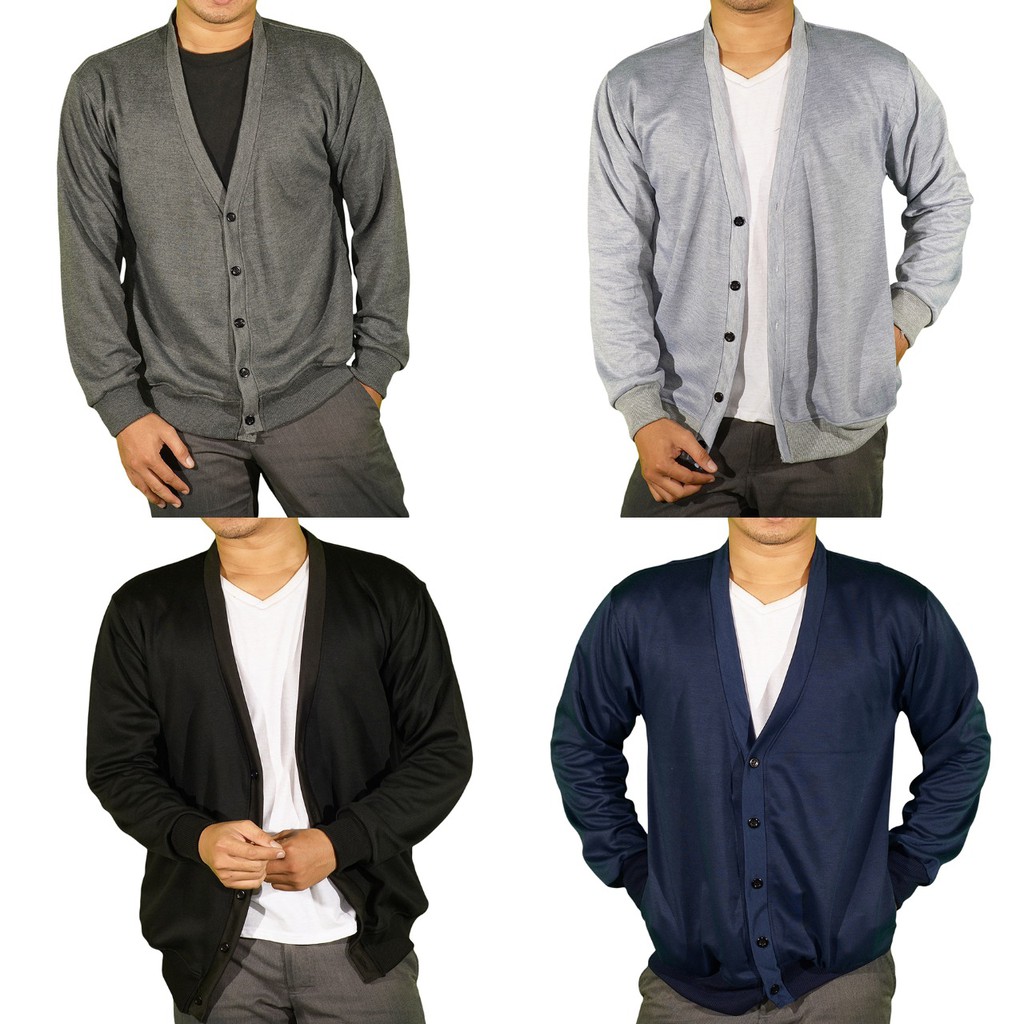 muscle fit cardigan