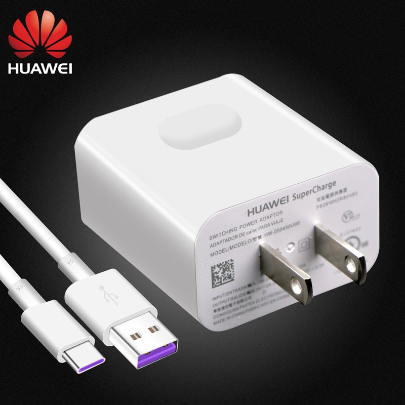【ORIGINAL】Huawei Super Charger Adapter 22.5W/4.5V5A Or 40W/10V4A Travel Adapter 5A Type C
