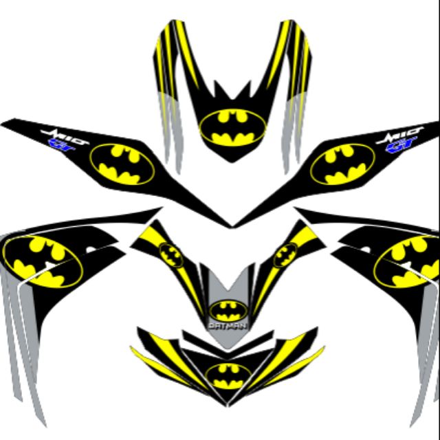 MIO I 125 BATMAN CONCEPT full decals | Shopee Philippines