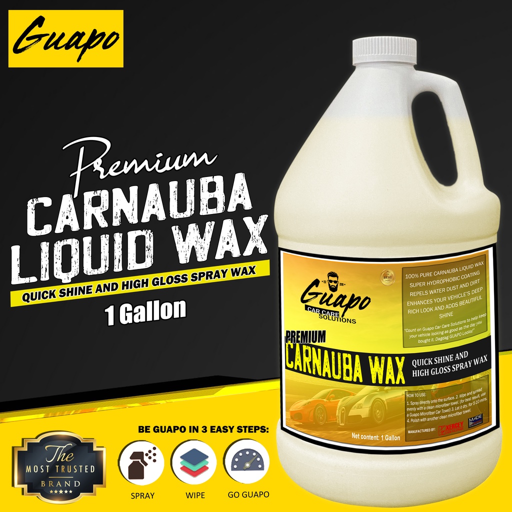 Guapo Car Care Premium Carnauba Wax with Pure Carnauba Liquid Wax 1
