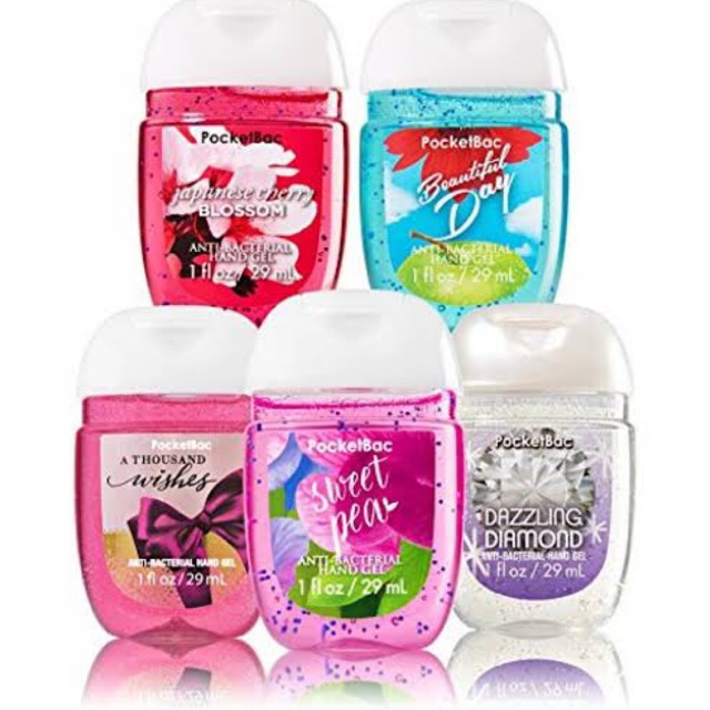 BATH AND BODY WORKS POCKET BAC ANTI BACTERIAL HAND GEL 29ml Shopee