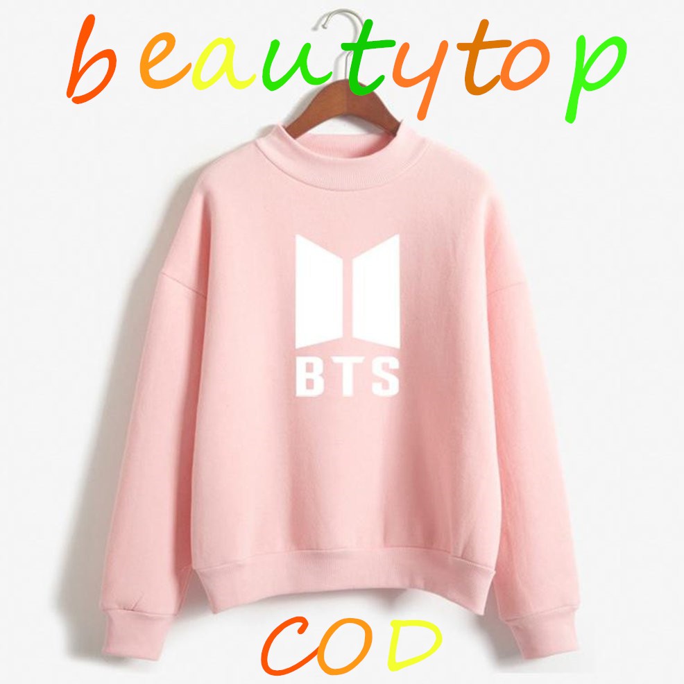 bts sweater pink