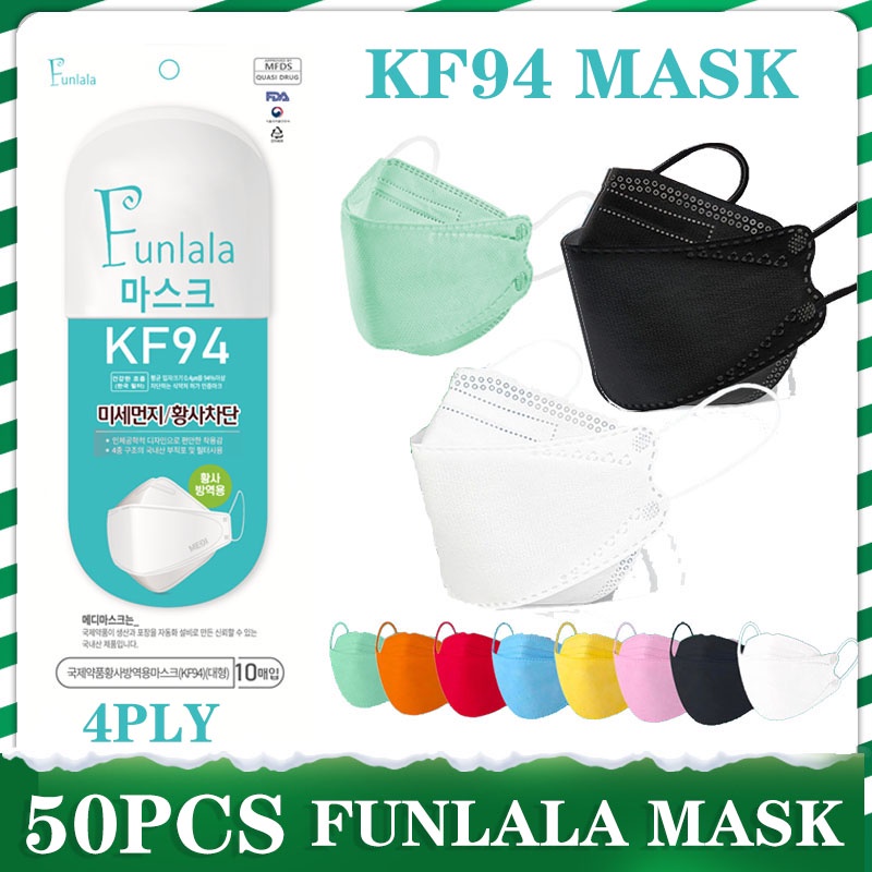 50pcs KF94 mask 4 layers of protection Original Korean mask FUNLALA