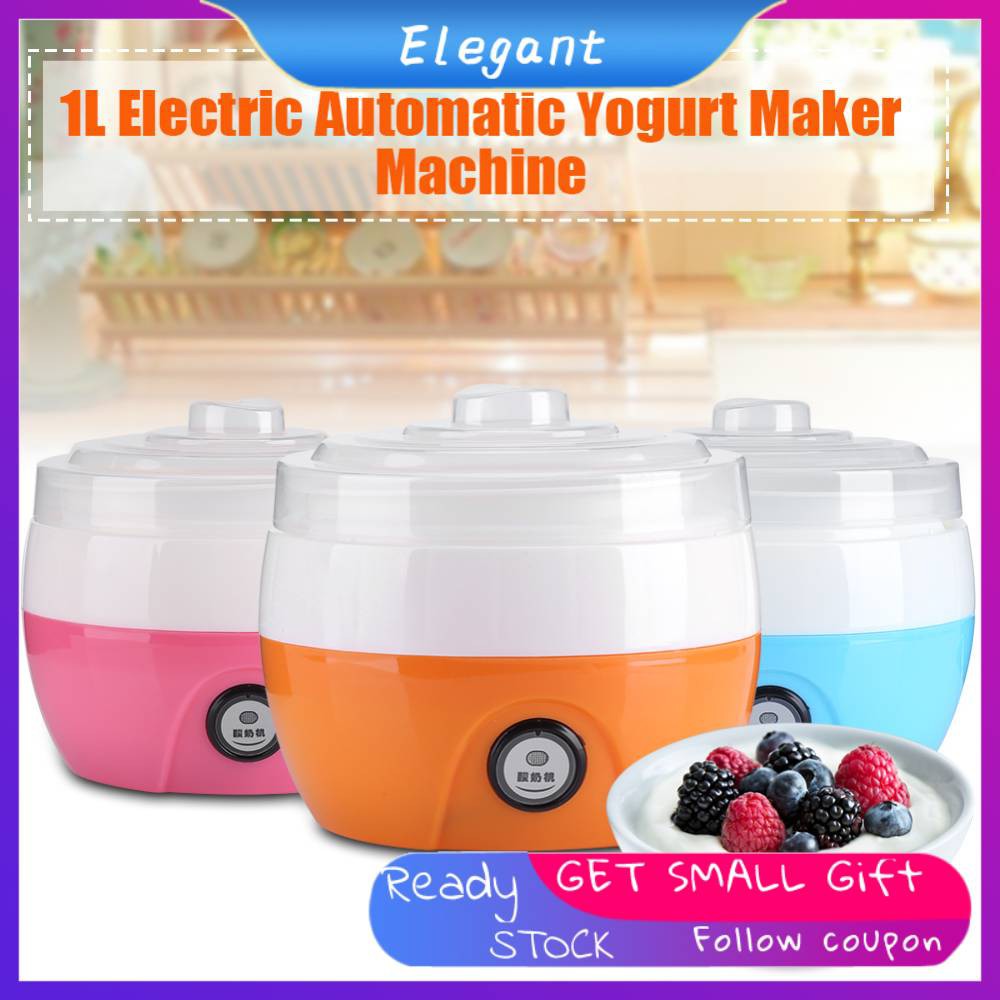 Automatic Yogurt Tool Orange Plastic Automatic Yogurt Container 1L DIY Yogurt Machine 
