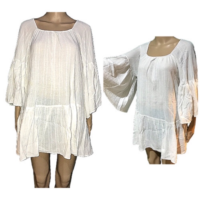 womens white babydoll dress