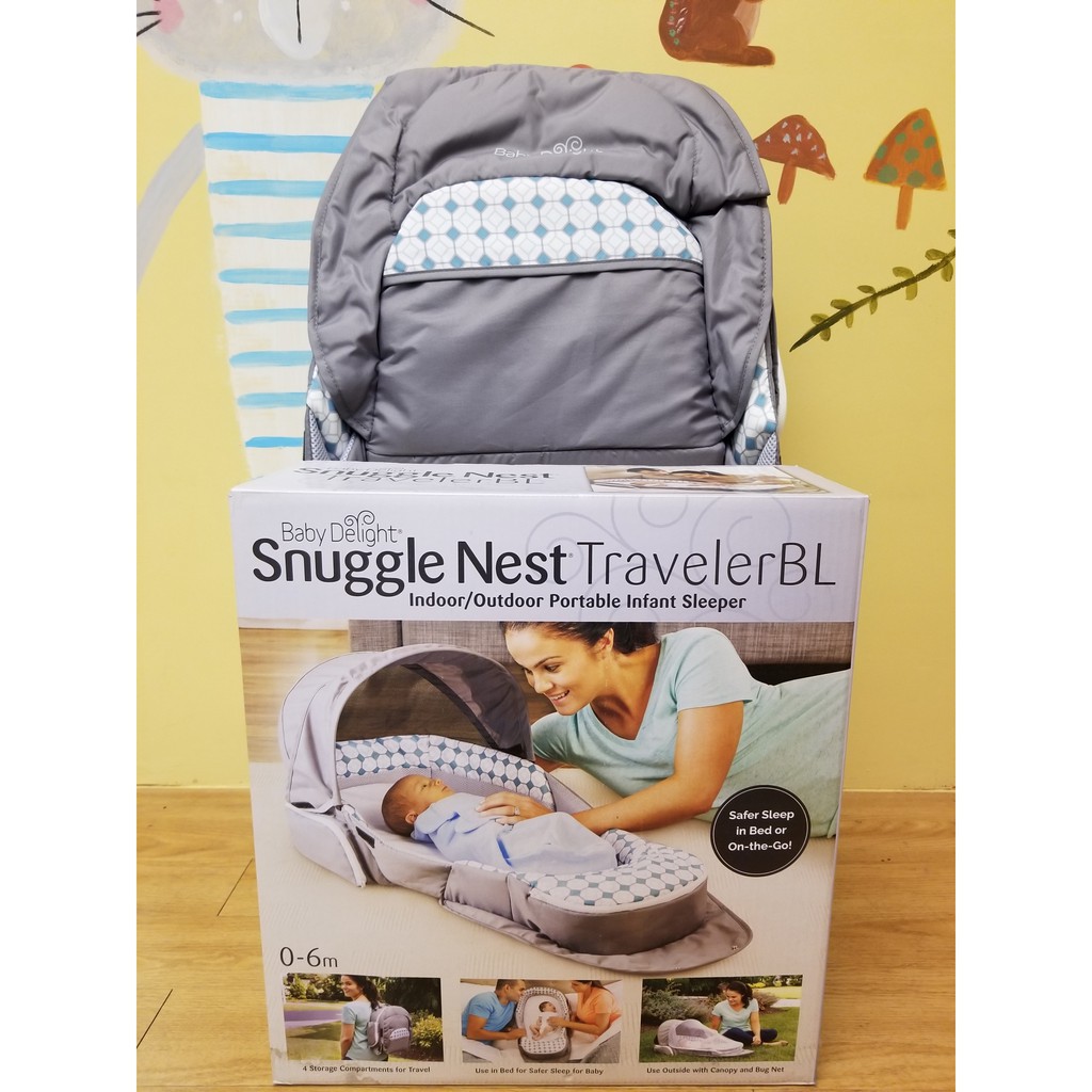 baby delight snuggle nest traveler bl