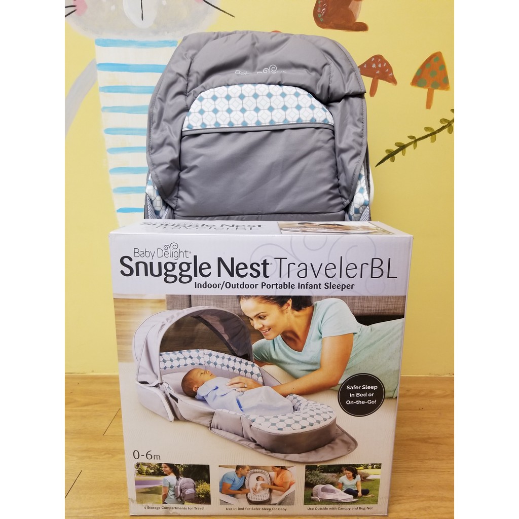 baby delight snuggle nest portable infant sleeper