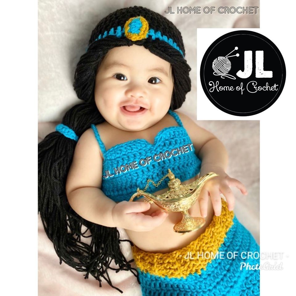 princess jasmine newborn costume