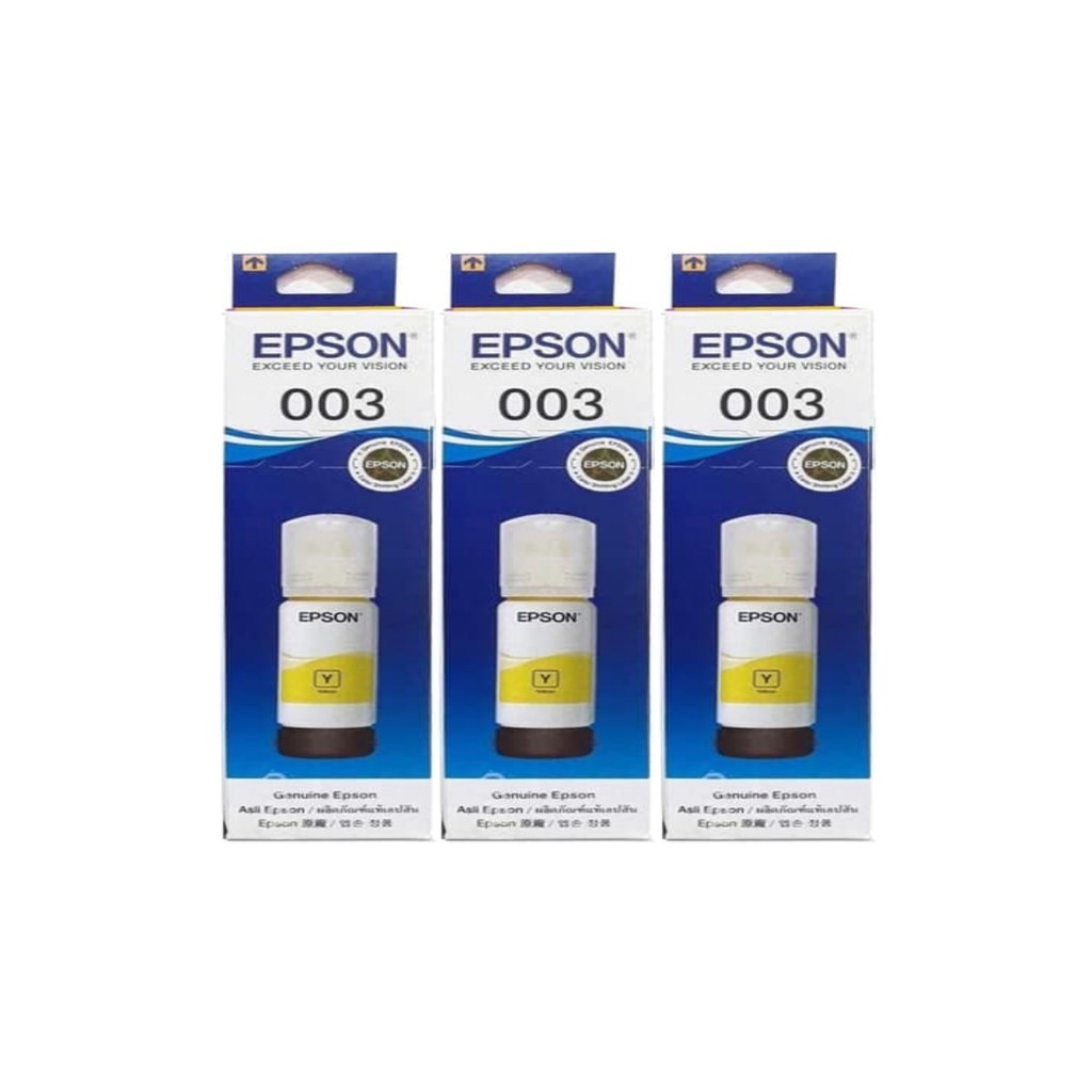 Epson 003 Yellow Original Ink Refill Bottle 65ml set of 3 Bundle Shopee Philippines