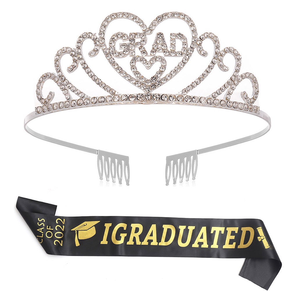 2022 year Graduation crown graduation shoulder strap graduation student ...