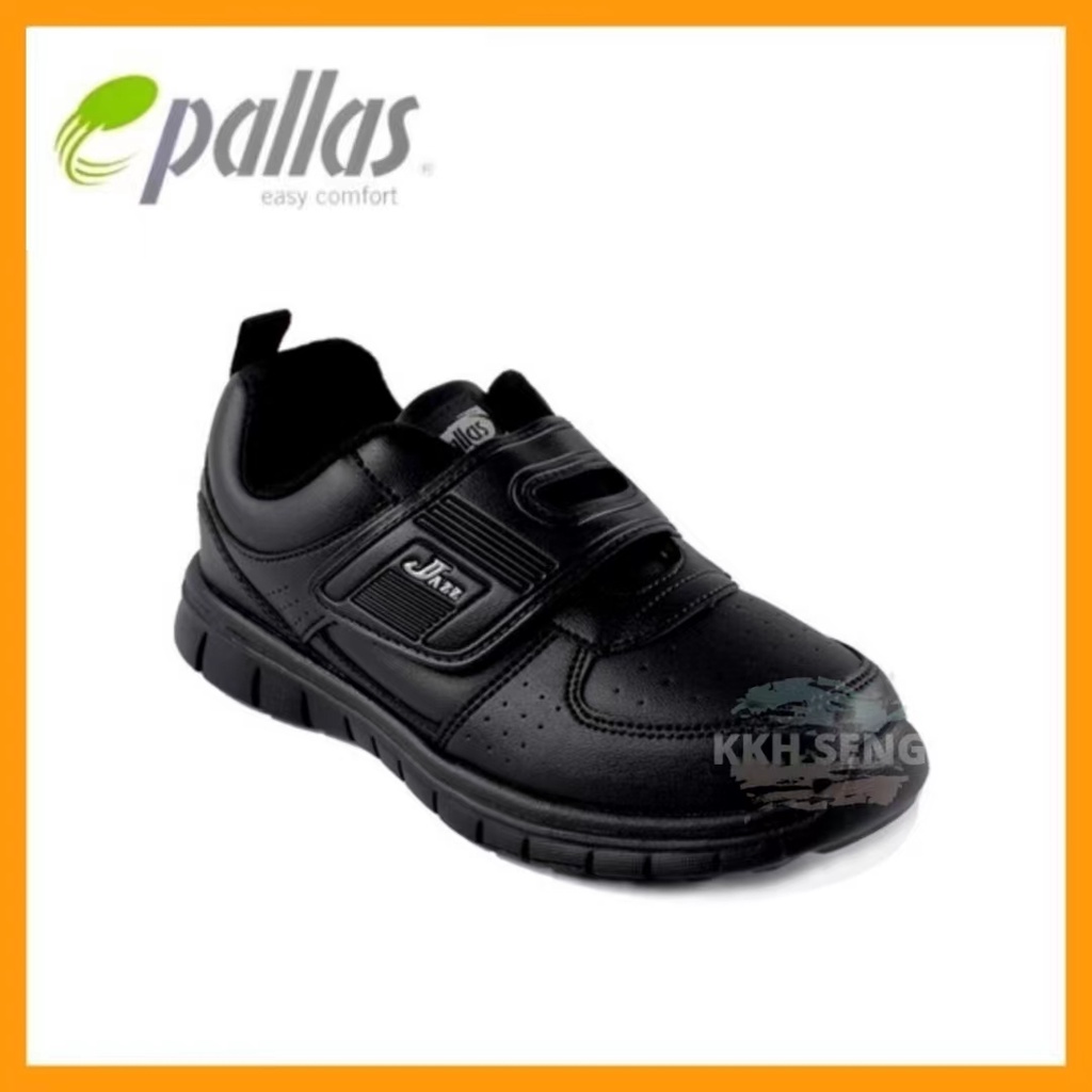 Pallas 1185 Ultralight Black School Shoe Kasut Hitam Sekolah Pallas