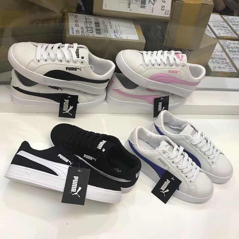 low top puma sneakers