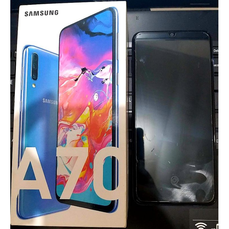 samsung a70 blue colour