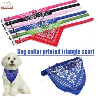 bandana print dog collar