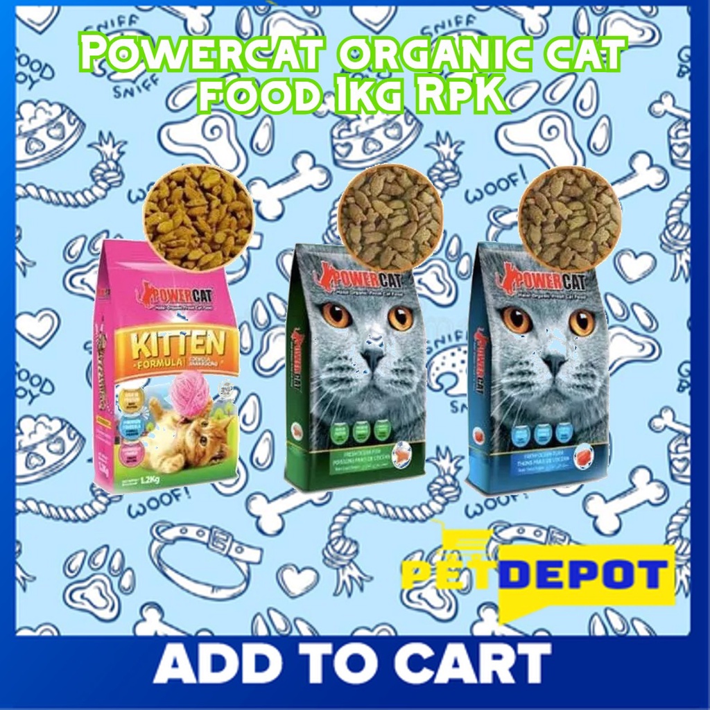 Powercat organic cat food 1kg RpK Shopee Philippines