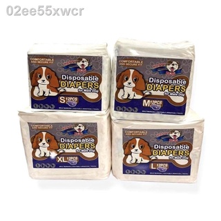 【Spot goods】ஐPet Dog Diaper Disposable For Male / Wrap (12pcs per pack)